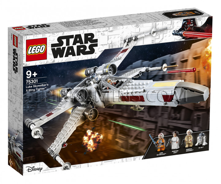 75301 LEGO® Star Wars Luke Skywalker X-Wing Fighter™, no 9+ gadiem NEW 2021! (Maksas piegāde eur 3.99)