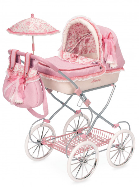 81026 DeCuevas Toys Leļļu rati ar lietussargu un somu 