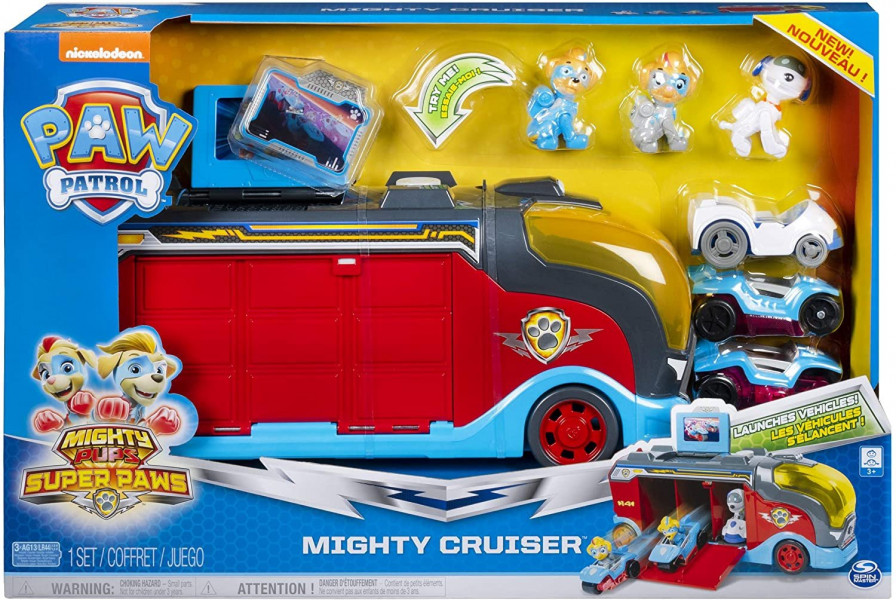 PAW PATROL rotaļu komplekts Mghty Pups Cruiser, 6054649