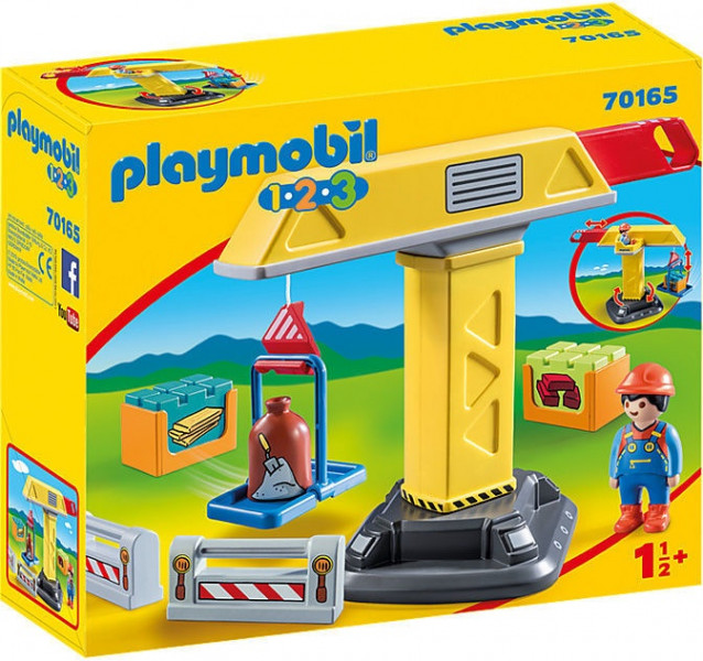 70165 PLAYMOBIL® 1.2.3 Celtniecības celtnis, no 1,5+ gadiem NEW 2021!