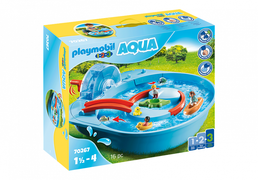70267 PLAYMOBIL® 1.2.3 Ūdens parks, no 1,5+ gadiem NEW 2021!