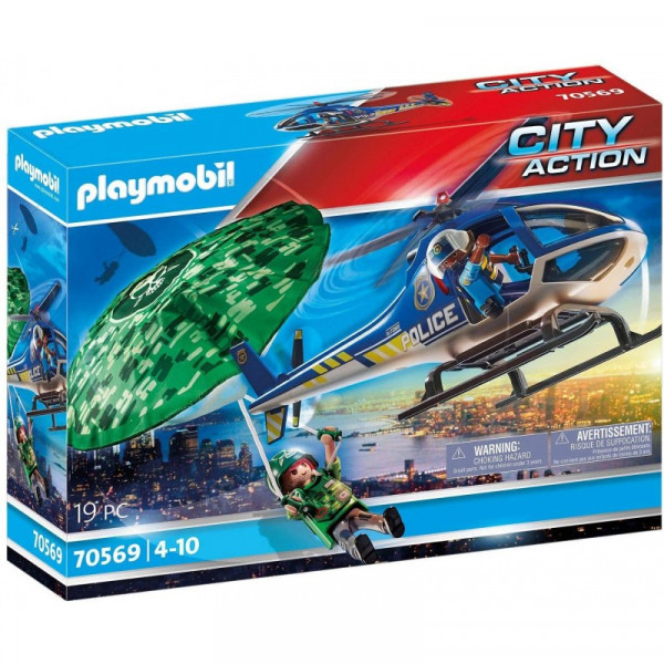 70569 PLAYMOBIL® City Action Policija un izpletņulēcējs, no 4+ gadiem NEW 2021!