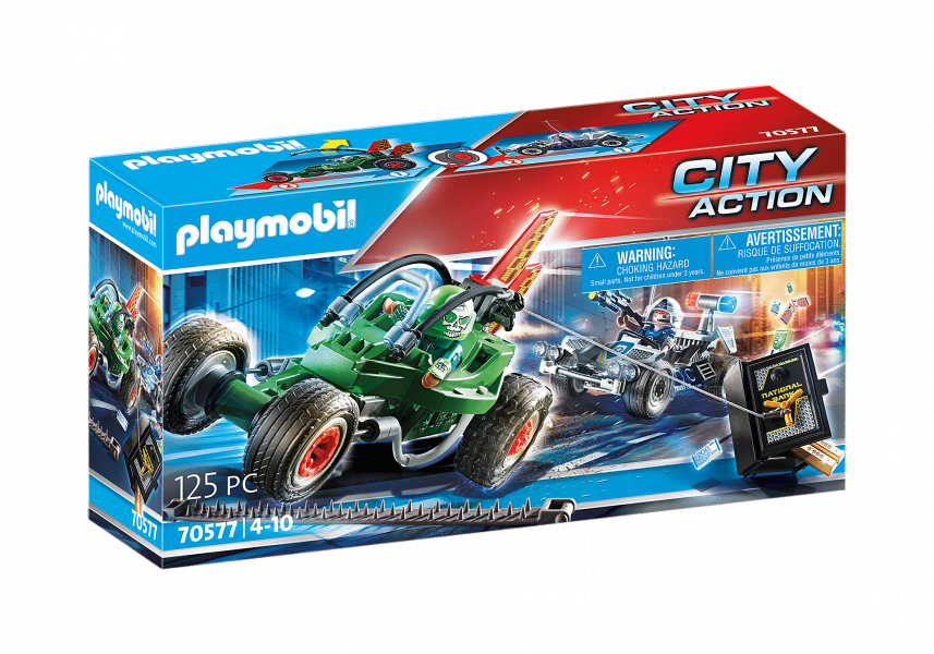 70577 PLAYMOBIL® City Action Policijas dzīšanās pakaļ kārtingam, no 4+ gadiem NEW 2021!