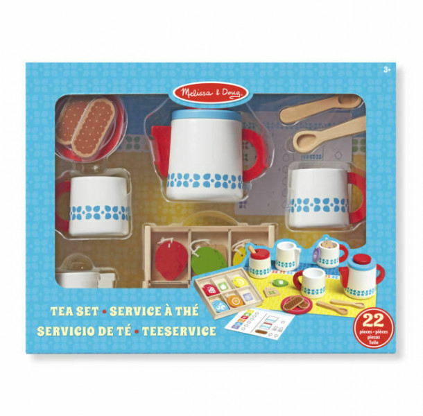 Melissa&Doug Bērnu koka tējas trauciņi komplekts no 3gadiem, 19843