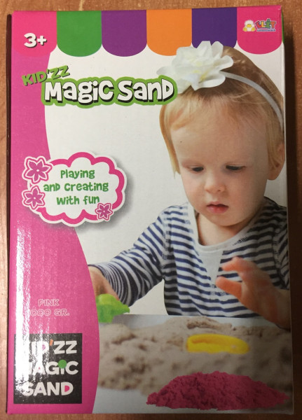 KID'ZZ Magic Sand. Kinētiskās smiltis 1kg. Rozā vai violetas