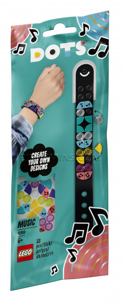 41933 LEGO® DOTS Браслет «Музыка», c 6+ лет NEW 2021!(Maksas piegāde eur 3.99)