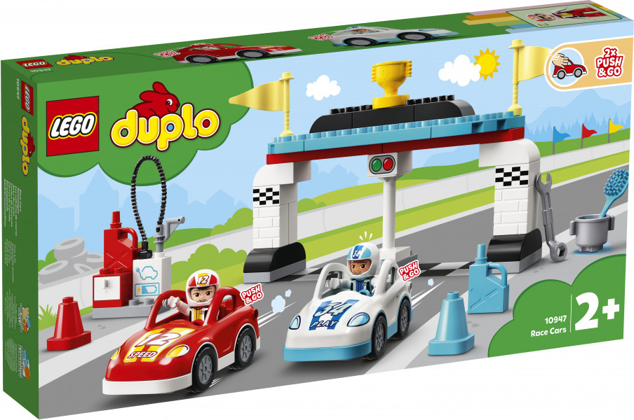 10947 LEGO® DUPLO Sacīkšu automašīnas, no 2+ gadiem NEW 2021!(Maksas piegāde eur 3.99)