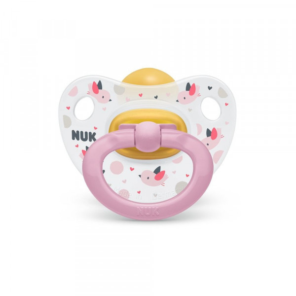 SU04 Nuk Happy Kids, латексная пустышка 2 размер (6-18 мес.)1 шт.