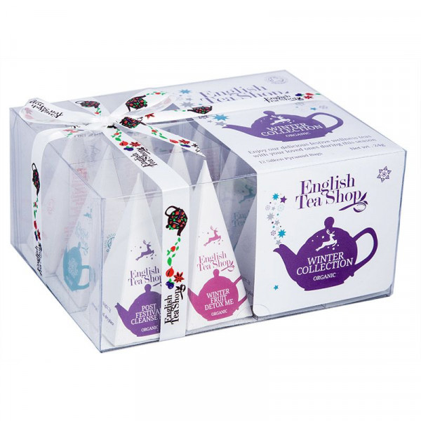 Izpārdošana! English Tea Shop Winter Prism BIO tēju izlase, 12 piramīdas, 24g