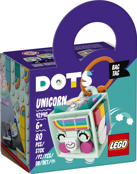 41940 LEGO® DOTS Somas piekariņš: vienradzis, no 6+ gadiem NEW 2021!