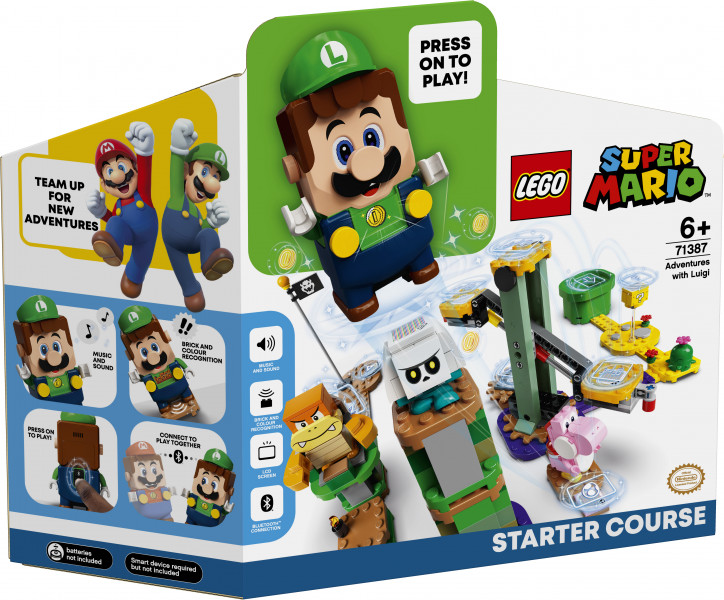 71387 LEGO® Super Mario Стартовый набор «Приключения вместе с Луиджи», (maksas piegāde eur 3.99)