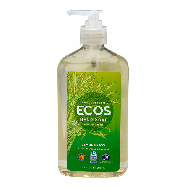 ECOS Šķidrās ziepes ar organiskās citronzāles aromātu, 500ml