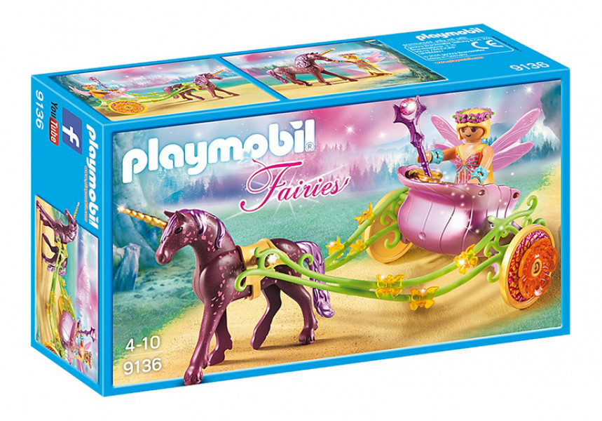9136 PLAYMOBIL® Fairies Vienradzis ar fejas karieti, no 4+