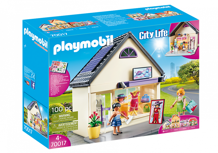 70017 PLAYMOBIL® City Life Apģērbu veikals, no 4+