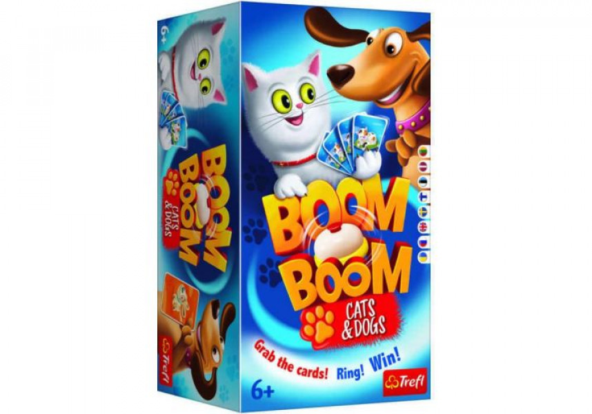 TREFL Galda spēle BoomBoom Suņi un kaķi