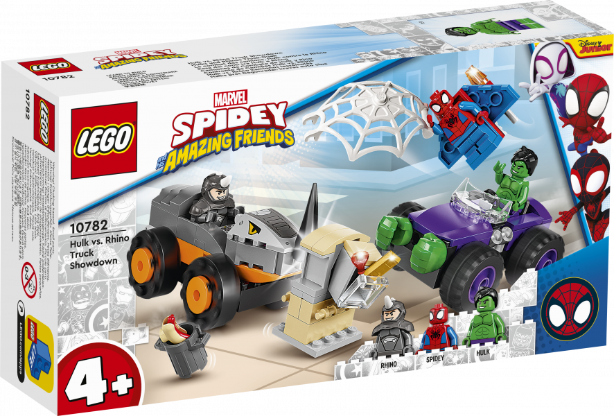 10782 LEGO® Marvel Схватка Халка и Носорога на грузовиках, с 4+ лет NEW 2022!(Maksas piegāde eur 3.99)