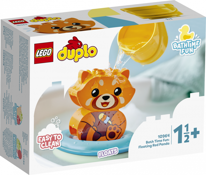 10964 LEGO® DUPLO Приключения в ванной: Красная панда на плоту, от 1.5+ лет NEW 2022! (Maksas piegāde eur 3.99)