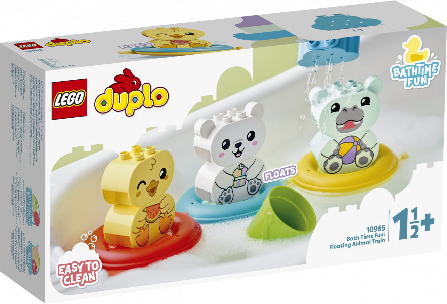 10965 LEGO® DUPLO Приключения в ванной: плавучий поезд для зверей, от 1.5+ лет NEW 2022!(Maksas piegāde eur 3.99)