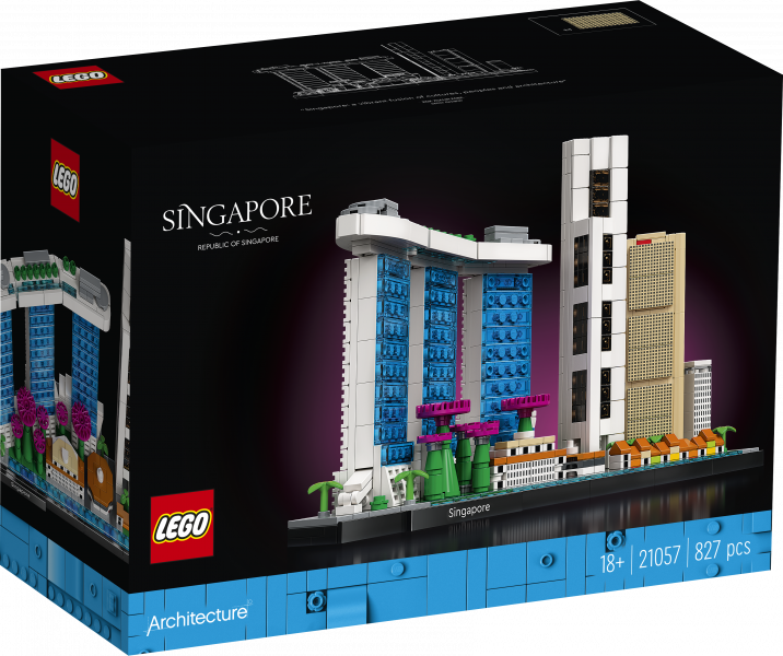 21057 LEGO® Architecture Сингапур, c 18+ лет NEW 2022! (Maksas piegāde eur 3.99)