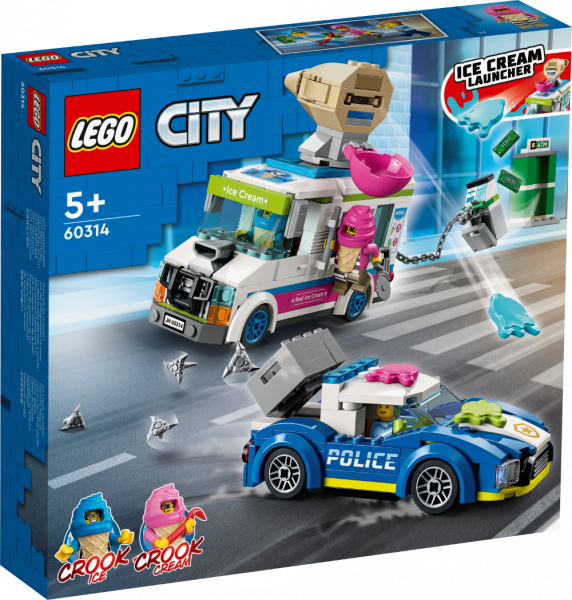 60314 LEGO® City Policijas pakaļdzīšanās saldējuma busiņam, 5+ gadiem, NEW 2022!(Maksas piegāde eur 3.99)