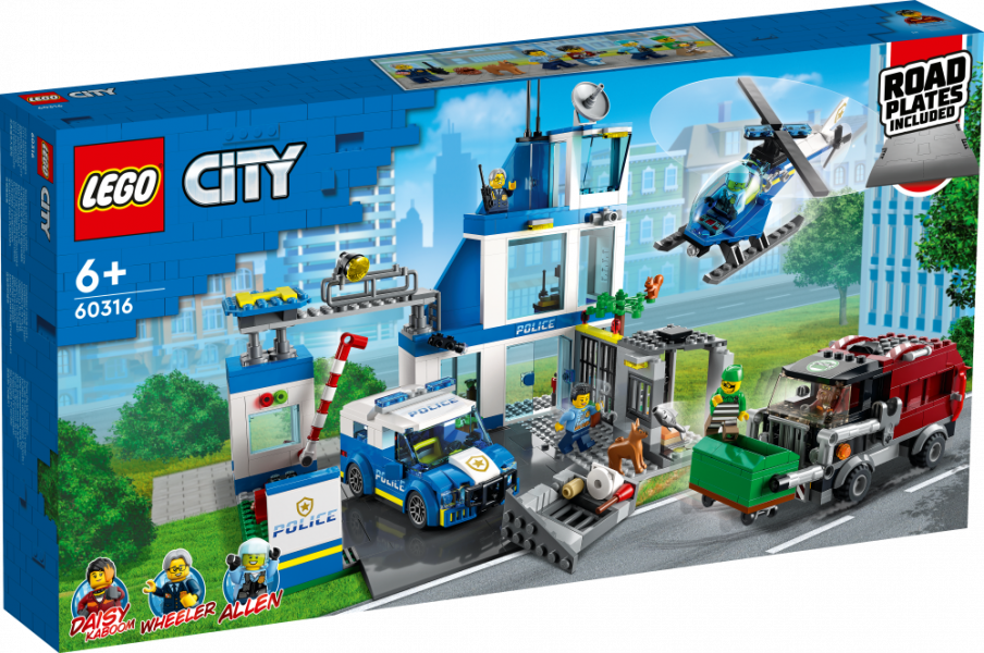 60316 LEGO® City Policijas iecirknis, 6+ gadiem, NEW 2022! (Maksas piegāde eur 3.99)