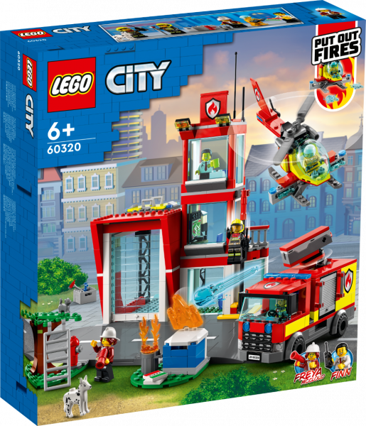 60320 LEGO® City Пожарная часть, c 6+ лет, NEW 2022!(Maksas piegāde eur 3.99)
