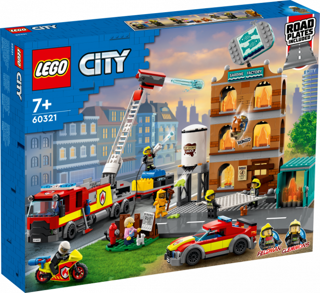 60321 LEGO® City Ugunsdzēsēju brigāde, 7+ gadiem, NEW 2022!(Maksas piegāde eur 3.99)