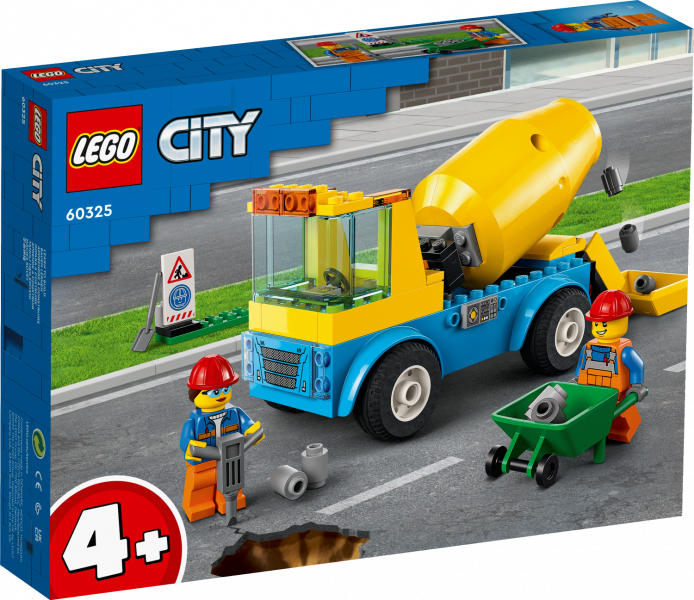 60325 LEGO® City Бетономешалка, c 4+ лет, NEW 2022!(Maksas piegāde eur 3.99)