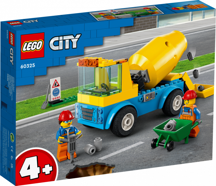 60325 LEGO® City Betona maisītāja automašīna, 4+ gadiem, NEW 2022!(Maksas piegāde eur 3.99)