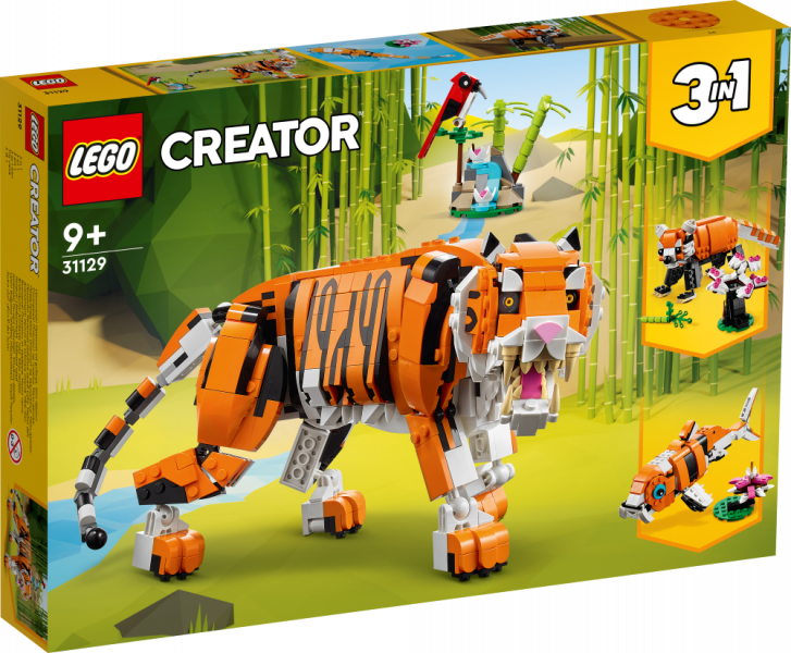 31129 LEGO® Creator Majestātiskais tīģeris, no 9+ gadiem NEW 2022! (Maksas piegāde eur 3.99)