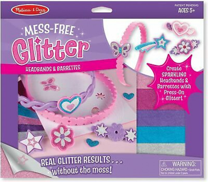 Melissa & Doug izrotā matu stīpiņas un spraudītes ar spīdumiem! 19516 (iepakojums mazliet nobružāts)