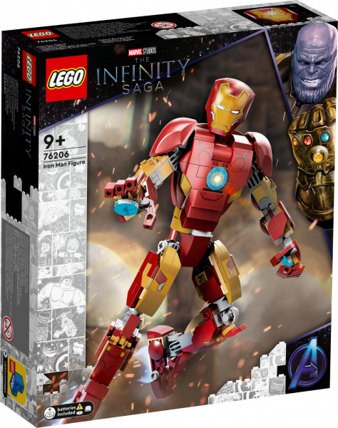 76206 LEGO® Marvel Dzelzs vīra figūra, 9+ gadiem, NEW 2022! (Maksas piegāde eur 3.99)