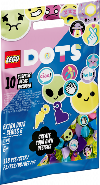 41946 LEGO® Dots Тайлы DOTS — серия 6, 6+ лет, NEW 2022!