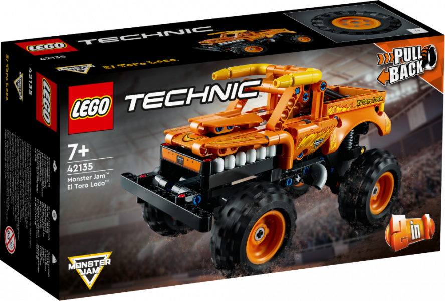 42135 LEGO® Technic Monster Jam™ El Toro Loco™, 7+ gadiem, NEW 2022! (Maksas piegāde eur 3.99)