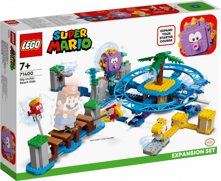 71400 LEGO® Super Mario Lielā eža pludmales brauciena paplašinājuma maršruts, 7+ gadiem, NEW 2022! (Maksas piegāde eur 3.99)