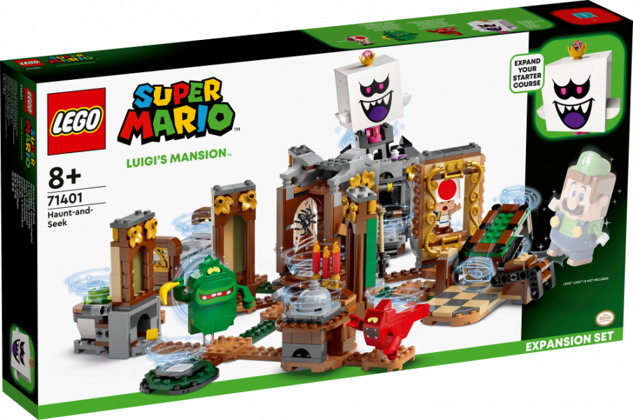 71401 LEGO® Super Mario Luigi’s Mansion™ Baiso paslēpju paplašinājuma maršruts, 8+ gadiem, NEW 2022! (Maksas piegāde eur 3.99)