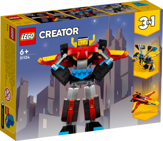 31124 LEGO® Creator Superrobots no 6+ gadiem NEW 2022!