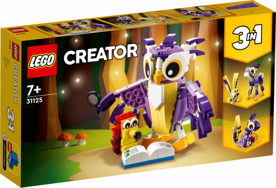 31125 LEGO® Creator Удивительные лесные обитателис 7+ лет NEW 2022! (Maksas piegāde eur 3.99)