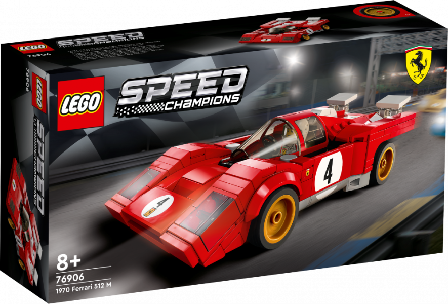 76906 LEGO® Speed Champions 1970 Ferrari 512 M no 8+ gadiem NEW 2022!