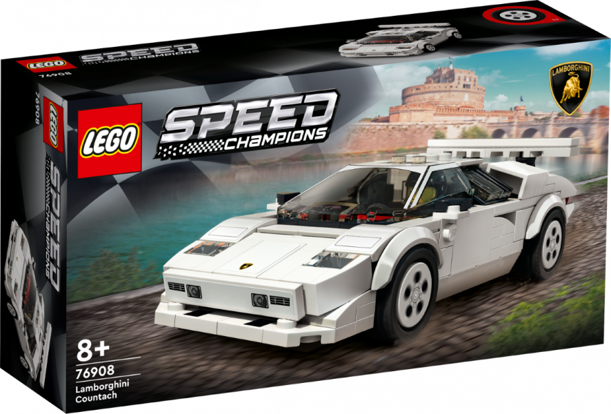 76908 LEGO® Speed Champions Lamborghini Countach с 8+ лет NEW 2021! (Maksas piegāde eur 3.99)