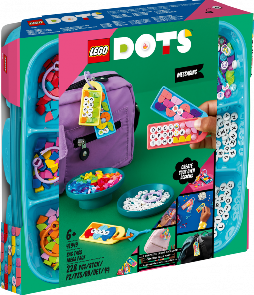 41949 LEGO® DOTS Megalielais somas piekariņu komplekts: ziņojumi, no 6+ gadiem, NEW 2022! (Maksas piegāde eur 3.99)