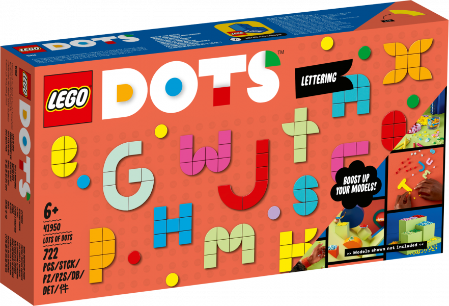 41950 LEGO® DOTS Большой набор тайлов: буквы, с 6+ лет NEW 2022! (Maksas piegāde eur 3.99)