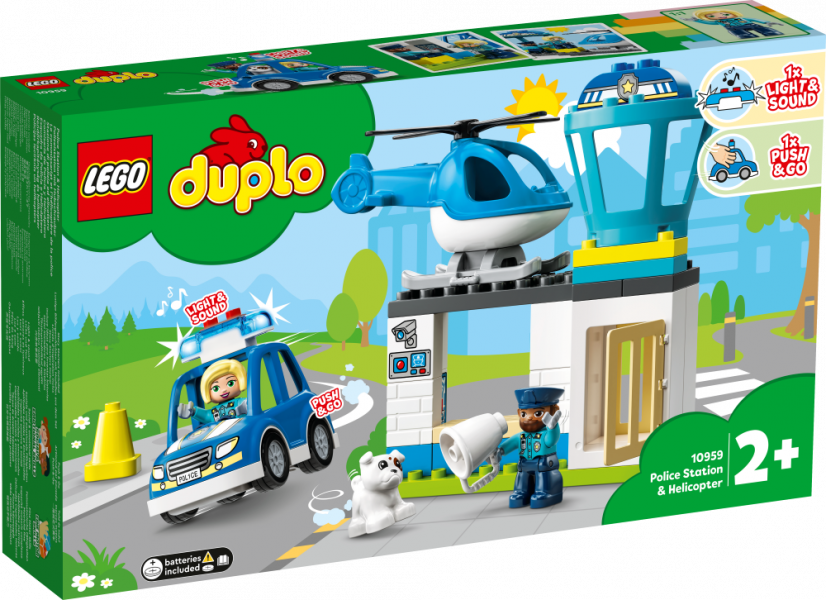 10959 LEGO® DUPLO Policijas iecirknis un helikopters, no 2+ gadiem NEW 2022! (Maksas piegāde eur 3.99)