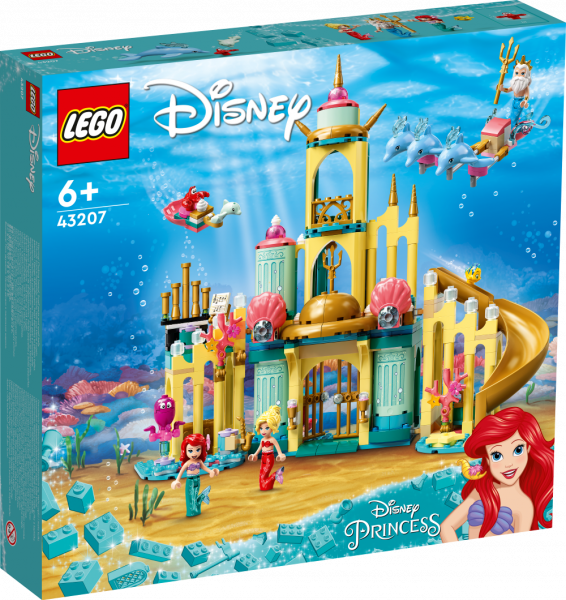 43207 LEGO® Disney Princess Arielas zemūdens pils, no 6+ gadiem NEW 2022! (Maksas piegāde eur 3.99)