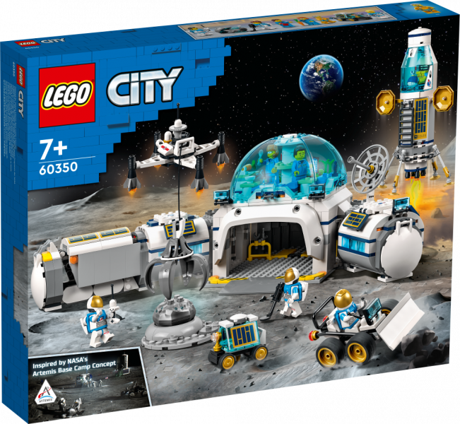 60350 LEGO® City Лунная научная база, с 7+ лет NEW 2022! (Maksas piegāde eur 3.99)
