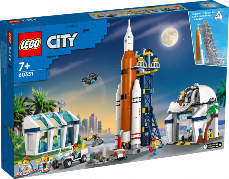 60351 LEGO® City Raķešu palaišanas centrs, no 7+ gadiem NEW 2022! (Maksas piegāde eur 3.99)