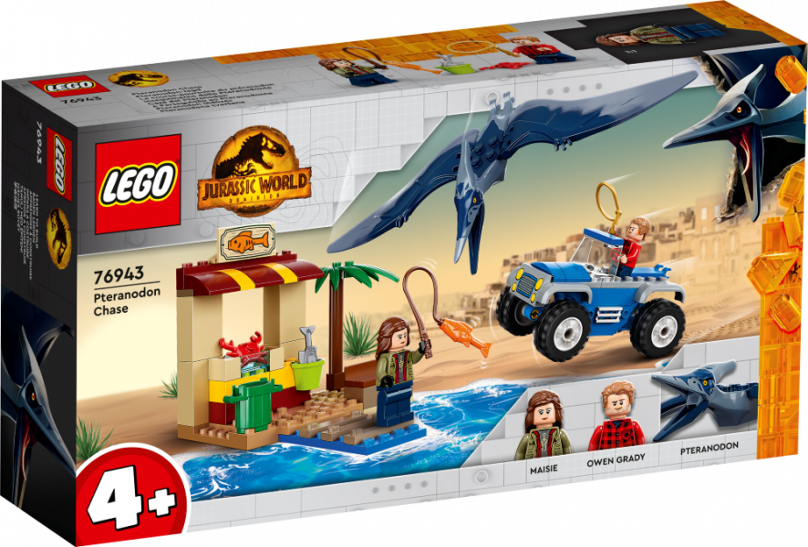 76943 LEGO® Jurassic World Погоня за птеранодоном, с 4+ лет, NEW 2022! (Maksas piegāde eur 3.99)