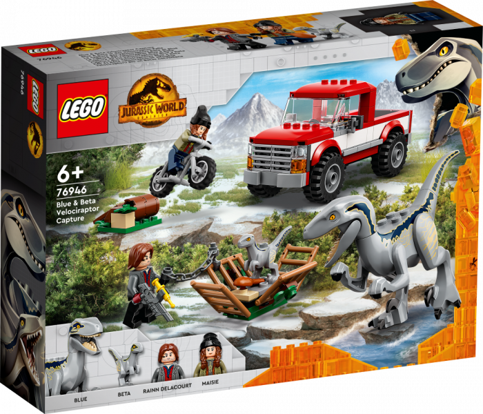 76946LEGO® Jurassic World Блу и поимка бета-велоцираптора, с 6+ лет, NEW 2022! (Maksas piegāde eur 3.99)