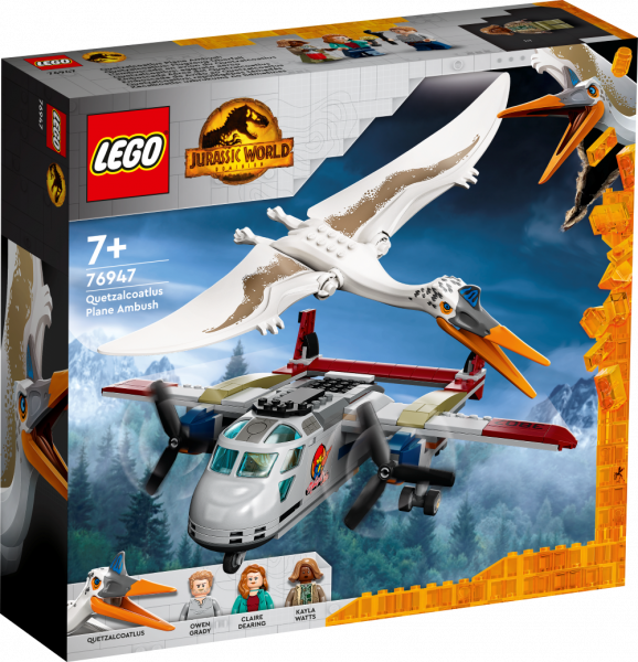76947 LEGO® Jurassic World Kecalkoatls: uzbrukums no lidmašīnas, no 7+ gadiem, NEW 2022! (Maksas piegāde eur 3.99)