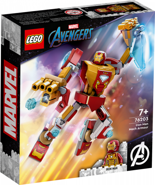 76203 LEGO® Marvel Dzelzs vīra robotbruņas,no 7+ gadiem, NEW 2022!